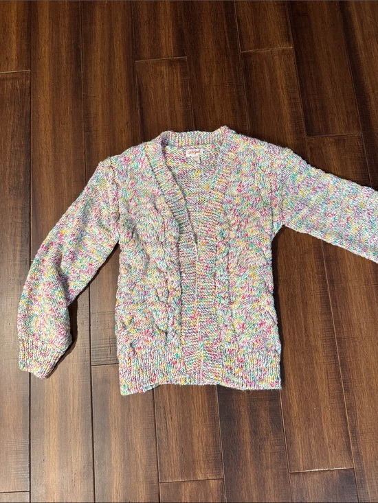 Cat & Jack Other - Cat & Jack Multicolor Cable Knit Cardigan Sweater